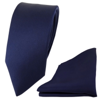 Binder de Luxe Designer Krawatte Einstecktuch Krawatten Set Tie 401 Rot 2 Tlg 