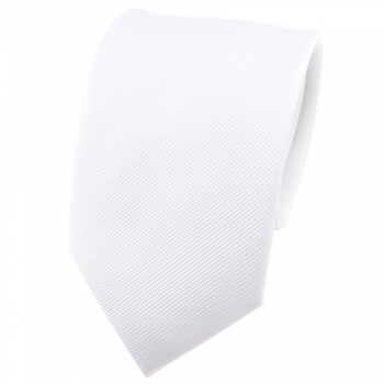 TigerTie Krawatte in Unicolor einfarbig Breite 7,5 cm 100% Baumwolle