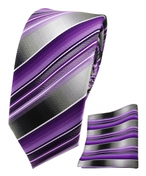 pañuelo en morado púrpura-oscuro violeta monocromo TigerTie paño poliéster 