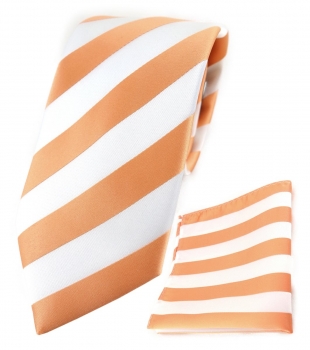 TigerTie Designer Krawatte in gestreift gemustert Binderbreite 8 cm 