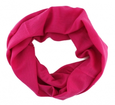 Multifunktionstuch pink rosa uni -Tuch - Schal -Schlauchtuch -Wundertuch