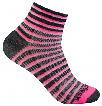 WRIGHTSOCK Sportsocke Coolmesh II neon pink anti-blasen Socken mittellang Gr.M