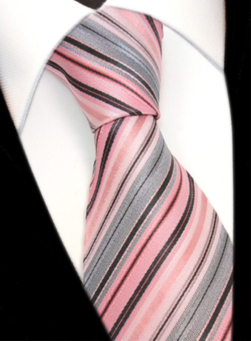 Designer Seidenkrawatte rot schwarz gemustert Krawatte Seide Silk