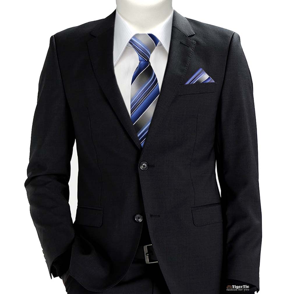 TigerTie Krawatte in Unicolor einfarbig 100% Baumwolle Breite 7,5 cm