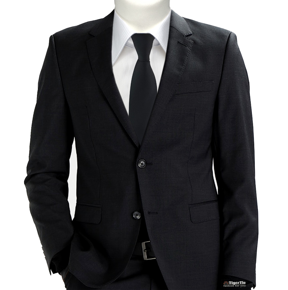 Designer Krawatte schwarz grau weiß silber kariert Schlips Binder Tie 