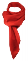 TigerTie Damen Chiffon Halstuch rot verkehrsrot Uni Gr. 80 cm x 80 cm - Schal